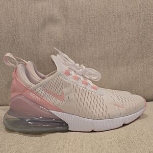 Nike Air Max 270 Pink and White Sneakers